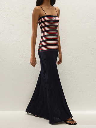 Doris Maxi Dress   Cila Stripe Navy
