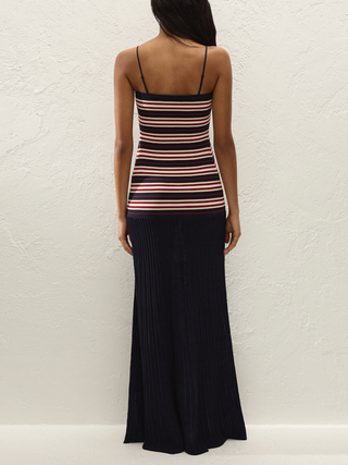 Doris Maxi Dress   Cila Stripe Navy
