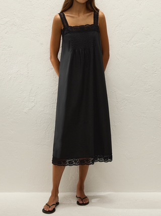 Cristina Midi Dress   Mia Lace Black
