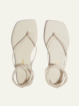 Square Toe Lilu Sandal   Cream
