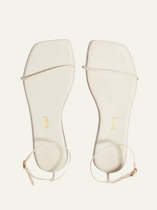Square Toe Twiggy Sandal   Cream

