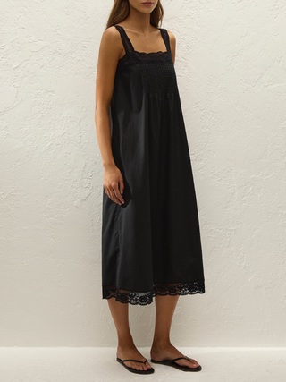 Cristina Midi Dress   Mia Lace Black
