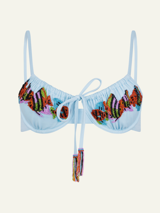Coastal Kiss Beaded Kini Top
