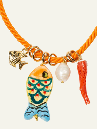 Cord Necklace   Pez Naranja
