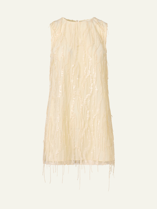 Eloise Sequin Dress   Blanc
