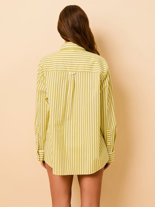 Avril Button Down   Guava
