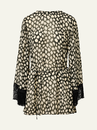 Pandora Fringe Dress   Sauvage Noir
