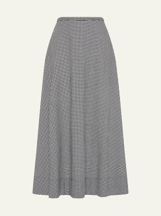 Leceia Skirt   Cantinho Gingham Black
