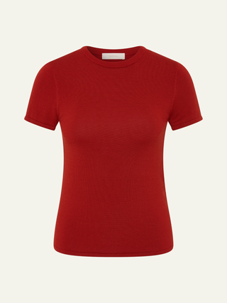 Leandra T Shirt   Red Ochre
