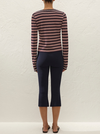 Leandra Capri Pant   Navy
