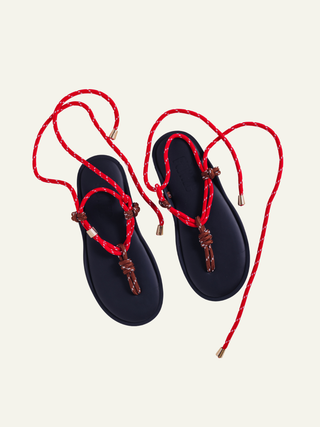 Flo Twin Sandal   Red/Brown
