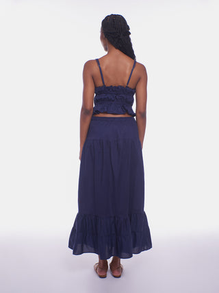 Riley Maxi Skirt   Navy
