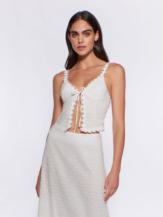 Sienna Top   White Lotus
