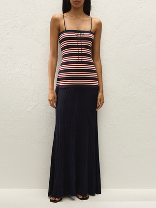 Doris Maxi Dress   Cila Stripe Navy
