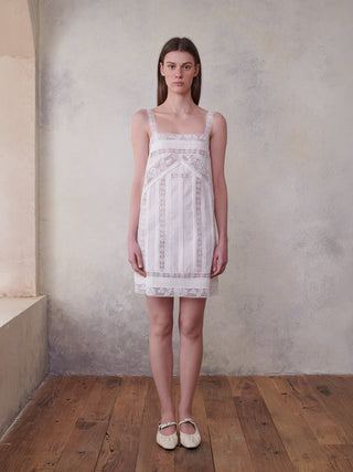 Lace Puzzle Short Dress

