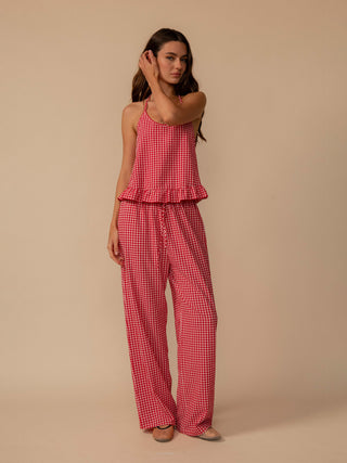 Drawstring Wide Leg Pant
