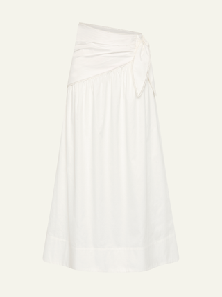 Dixie Tie Skirt   White
