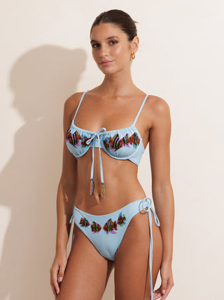 Coastal Kiss Beaded Kini Top
