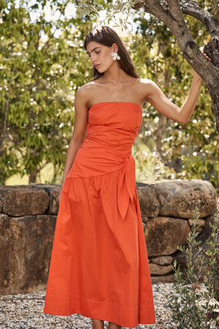 Rene Tie Dress   Poppy
