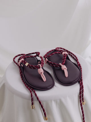 Flo Twin Sandal   Bordeaux/Pink
