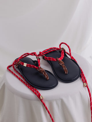 Flo Twin Sandal   Red/Brown

