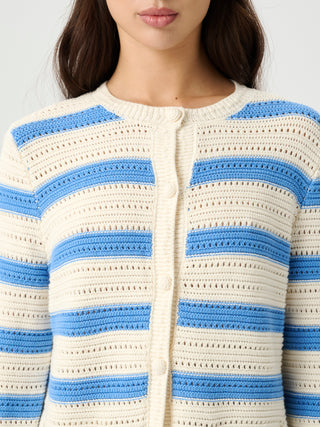 Manon Knit Cardigan   Bleu
