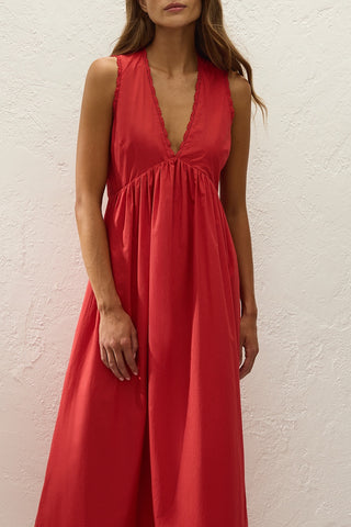 Jovita Midi Dress   Red
