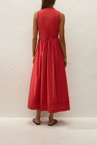 Jovita Midi Dress   Red
