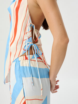 Agave Halter Top   Fresco Stripe
