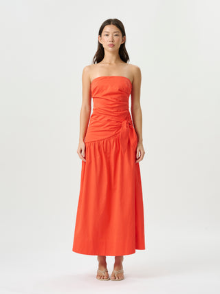 Rene Tie Dress   Poppy
