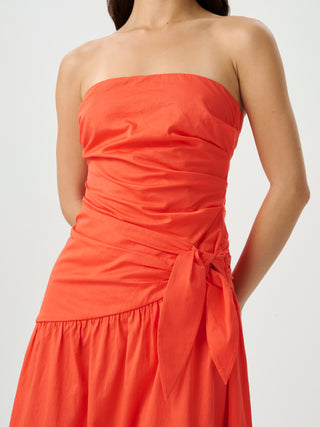 Rene Tie Dress   Poppy
