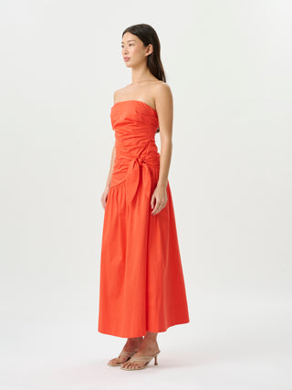 Rene Tie Dress   Poppy
