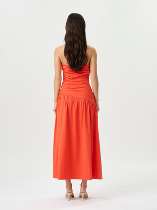 Rene Tie Dress   Poppy

