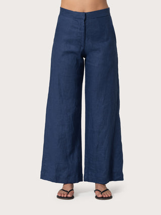 Tailor Linen Pant   Indigo
