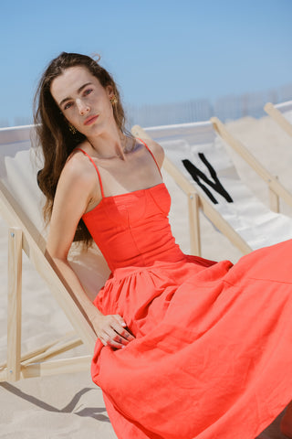Lou Lou Dress   Tomato
