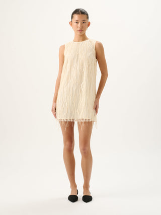 Eloise Sequin Dress   Blanc

