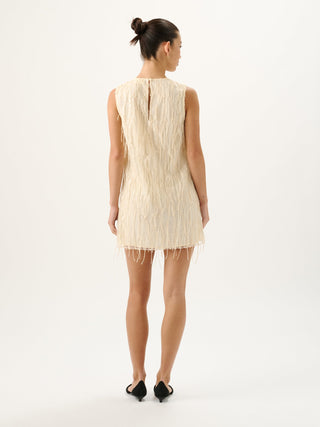 Eloise Sequin Dress   Blanc
