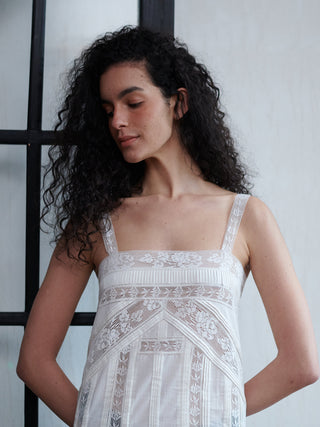 Lace Puzzle Short Dress
